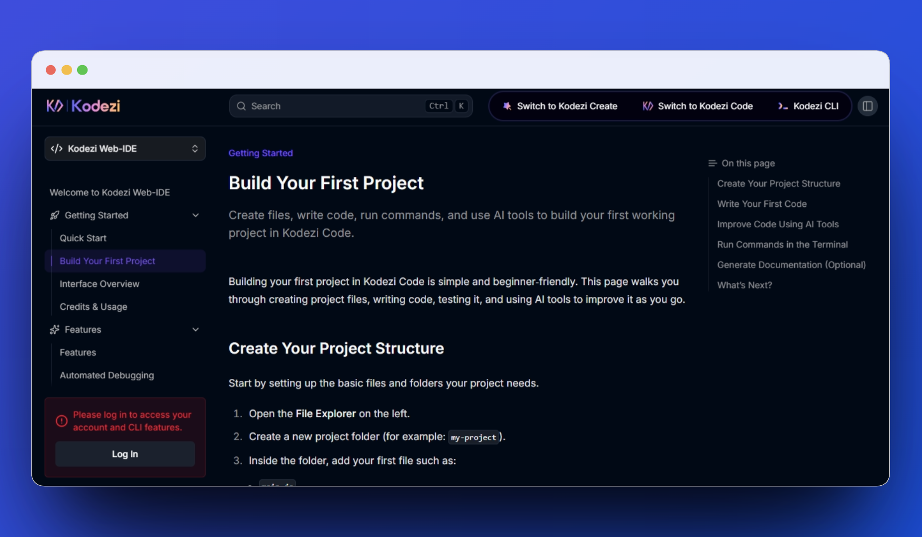 kodezi_web_ide guide